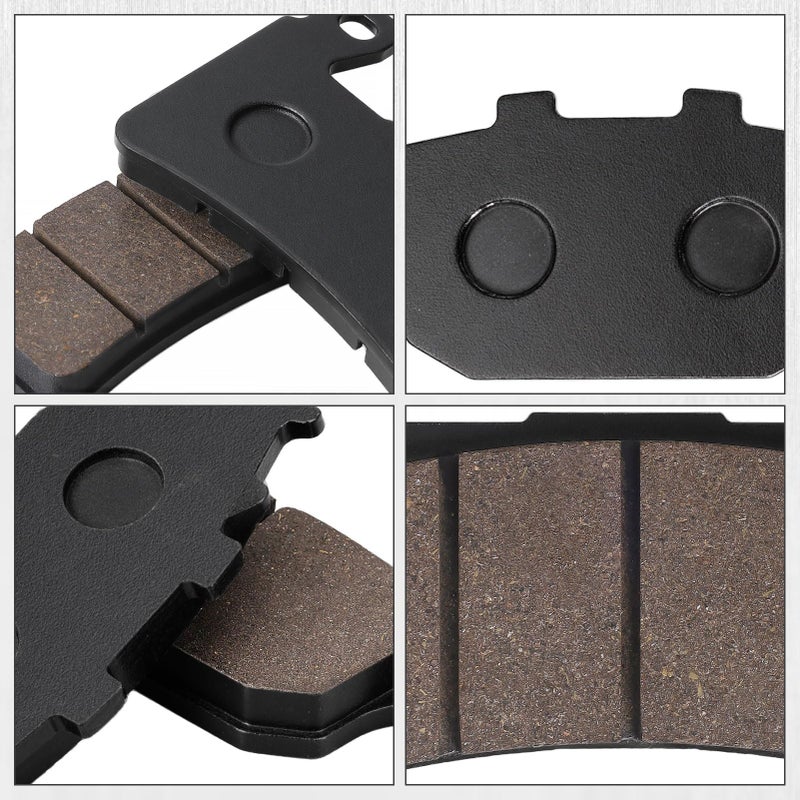 Cyleto Front and Rear Brake Pads for Honda CBR600RR 2003-2004 CBR600 F1 F2 F3 F4 F4i F5 F6 Sport 1999-2007 CBR900RR Fireblade 1998-2003 CBR954RR 2002-2003 CBR929RR 2000-2001 - Image 4